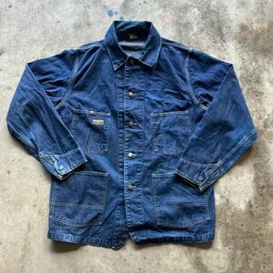 Vintage 60s 70s OshKosh Denim Chore Jacket Size 40R